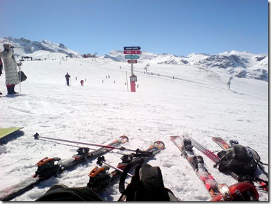 Picture of skiing in Tignes, France