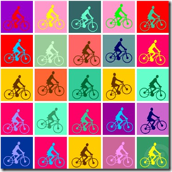bike poster pedalling pop