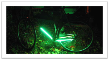 amazing neon glow from bike on instructibles