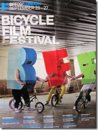 Bicycle film festival poster I picked up at the London Skyride