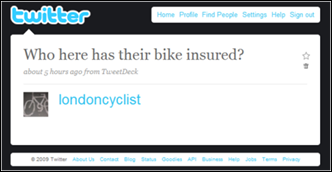 bicycle insurance question