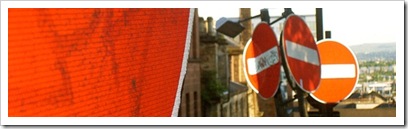 red no entry sign on road soon not to apply to cyclists