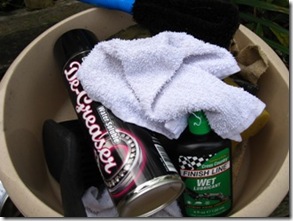 All the equipment you need to get your bike clean