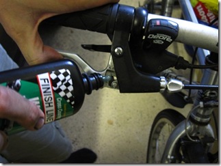 Lube bike brake lever