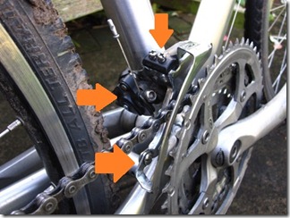 Bicycle lubrication of the front mech