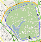 Regents park cycle route