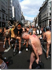 naked bike ride oxford circus