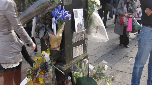 Tribute to cyclist killed on Oxford Street