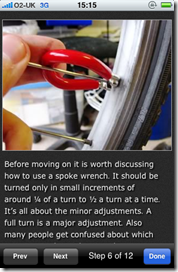 Bike Doctor App for the iPhone