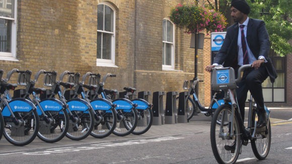 Kulveen Ranger Next to the cycle hire scheme bikes