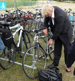 Boris Johnson at the superhighway launch