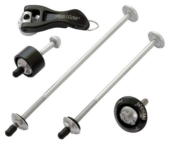 Pinhead 4 part locking system: Wheels, seat and handlebars