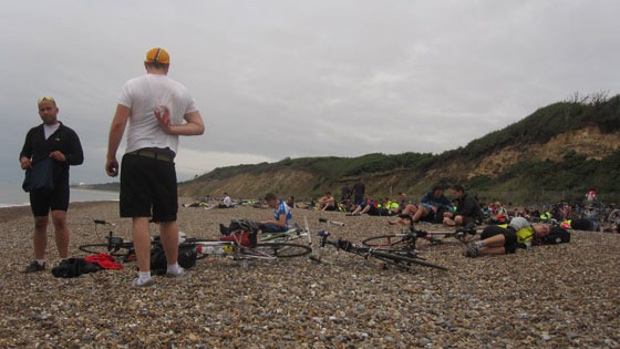 Dunwich Dynamo arriving at the beach