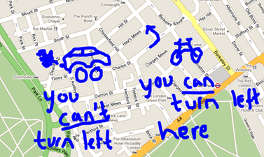 Changes in law for cyclists