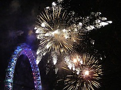 New years fireworks - the moment people set their resolutions