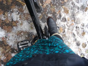 Fur-lined Boots, Boden dress and Bspoke Jacket