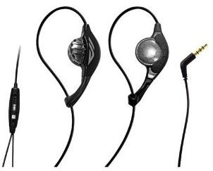 Black airdrive headphones showing connectors