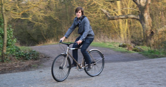 London Cyclist himself riding the creme caferacer
