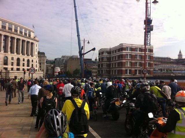 Blackfriars bridge protest