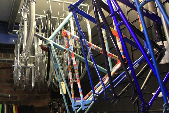 Cloud 9 cycles frames on display