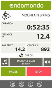 Endomondo win mo bike app