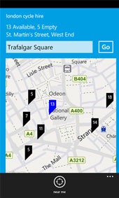 London Cycle Hire bike app