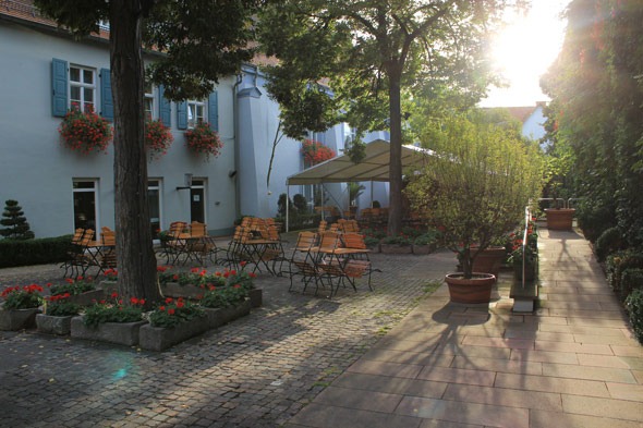 Hotel courtyard in Speyer