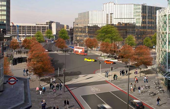 Euston Circus after 11m makeover