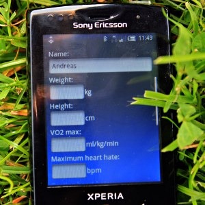 Sony Ericsson Xperia Screen in grass