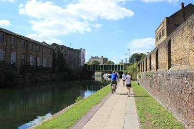 Canal towpath users