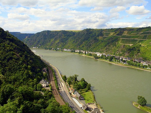 cycling along the rhine valley