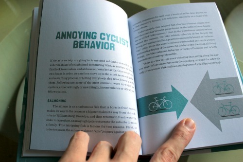 Bike Snob NYC's new book on a page about annoying cyclist behaviour