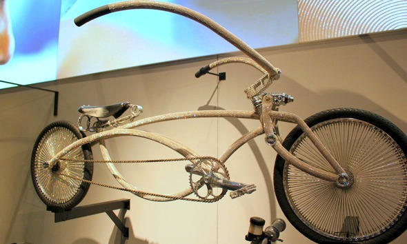 Swarovski crystal lowrider custom bicycle