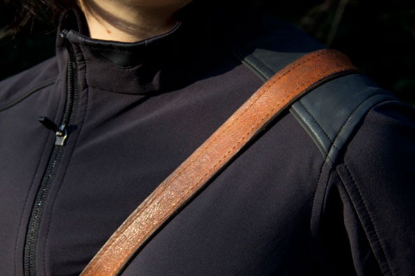 Patch close up view on Rapha jacket