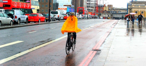 Keeping dry on two wheels