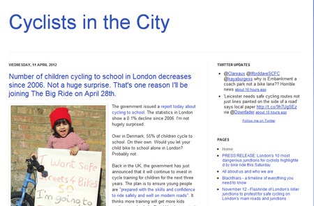 Cyclists in the city blog Cyclists in the city blog