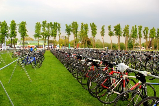 Bikes parked at the London revolution