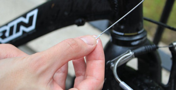 Step 7 - Applying grease to the cable