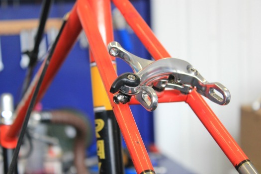 bike frame and brake callipers