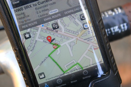 iPhone app for cyclists