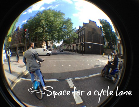 Space for a cycle lane Space for a cycle lane