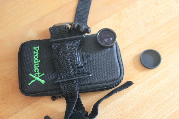 Back of the iPhone POV case showing straps