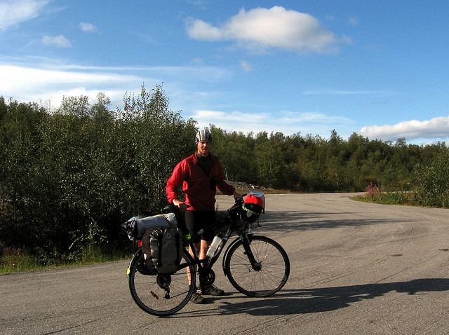Touring cyclist