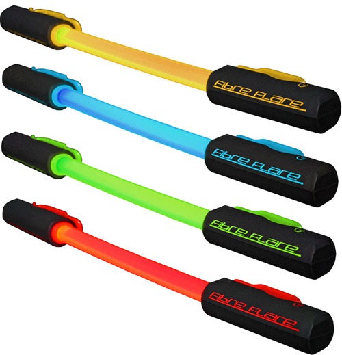 Fibre Flare Shorty showing four different light versions