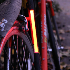 Fibre flare bike light