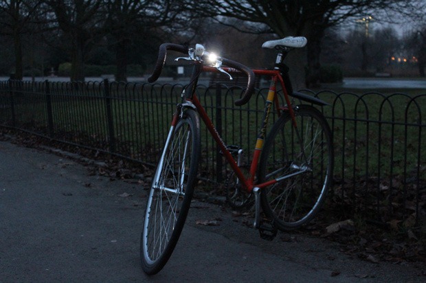 Knog Blinder on bike Knog Blinder on bike