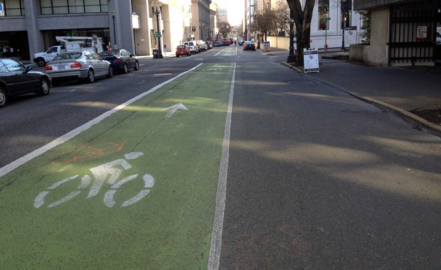 Bike lane Portland