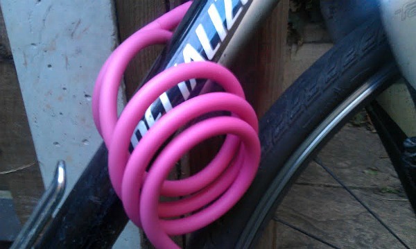 Knog Party Coil lock around bike