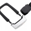 Product view of the Knog Strongman bike lock coloured black and white