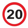 20 mph speed sign
